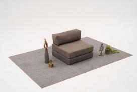 Miegamas fotelis Atelier del Sofa Comfort v2, pilkas