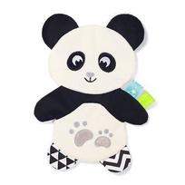 Babyono Panda Polly švelnus barškutis - lavinamasis žaislas nuo gimimo