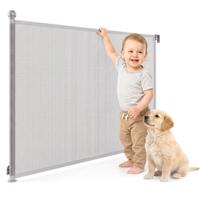 Susukami apsauginiai varteliai vaikams ir augintiniams Moby-System, 140 cm, pilki, Iki 140 × 96,3 × 5,5 cm