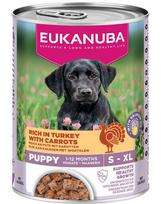 Eukanuba konservuotas maistas šuniukams su kalakutiena ir morkomis 400g
