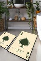 2-ių vonios kilimėlių komplektas Playing Cards