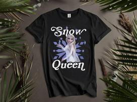 Frozen 2 Elsa Snow Queen Portrait T-shirt T shirt Men Women Unisex Tshirt K458 3XL gray