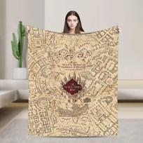 Plėšikų žemėlapis Šiltos minkštos antklodės Kempingo pliušiniai patalynės užtiesalai Estetiškas namų dekoras Flanelinis lovatiesis Sofos lovos užvalkalas 30x40in beige