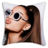 Dainininko For Arianas G-Grande Pagalvių užvalkalai Animacinis Sofa Dekoratyvinis Namų Dvipusis Spausdinimas Trumpas Pliušas Mielas Pagalvės užvalkalas 30cmx30cm brown