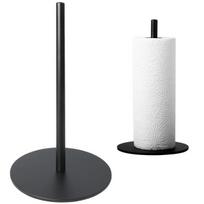 Popierinių rankšluosčių laikiklis ant stalo, metalinis, juodas, 32 cm