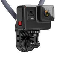Neck-Mounted Phone Holder for Outdoor Cycling & Vlogging - Hands-Free Streaming & Shooting black