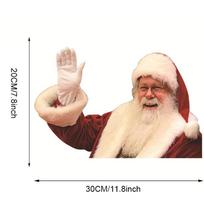 New Santa Claus Vinyl Car Sticker: Transparent, Creative, and Personal Decorative Window Film beige