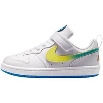 Nike Court Borough Comfortable Fit Low-Top Sneakers Kids sneakers White Yellow Green IR3998-100 32 white