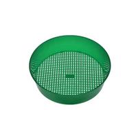 Garden Sieve Soil Sifter, Round Sieve Earth Stone Fine Gardening Tool Home Planting Sieve Screen Garden Soil Filter Net Sifter 1PC žalia