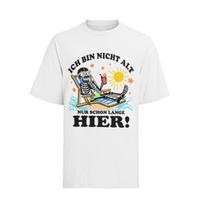 Ich bin nicht alt nur lange hier Lustiger Rentner Alter Oma Opa Damen Oversize 3XL black