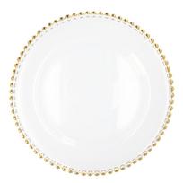 Homla stiklinė lėkštė Golden Balls, 33 cm