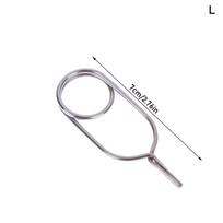 1Pc Stainless Steel Hackle Pliers Fly Tying Tool Hackle Clips Feather Wrapping Tool Fly Fishing Lures Holder Clips For Hobbyists L gray