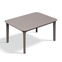 Plastikinis sodo stalas „Ferne“ – praktiškas dizainas – rudas – 57,5 cm plotis
