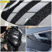 Glossy Black Forged Carbon Fiber Vinyl Wrap Film Car Styling Stickers For Motorcycle Bicycle 152X10 CM gray