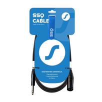 Ssq Jsxm1 Event garso kabelis: Jack 6.3mm stereo į Xlr vyriškas, 1m