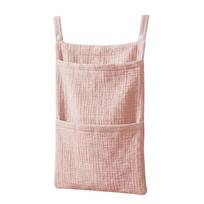Large Capacity Baby Crib Hanging Bag Multifunctional Diapers Organizer  Newborn rožinė
