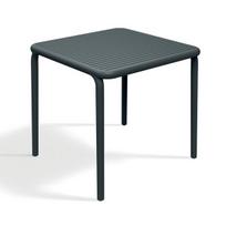 Sodo stalas „Ferne Brene“ plastikinis, praktiškas, pilkas, 79x79 cm