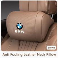 Automobilinės kėdutės galvos atramos atminties putų kaklo pagalvėlės lipdukai Aksesuarai BMW X5 X6 F30 F34 F10 F20 G20 G30 F15 F16 1 3 5 7 serijoms beige