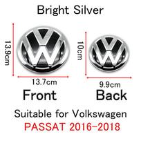 For VW Passat B8 2016 2017 2018 Logo Car Badge Hood Front Grille Rear Trunk Emblem Decoration Accessories Replacement Parts