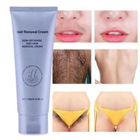 Pain-free permanent hair removal cream (hair growth inhibitor for men) Pain-free permanent hair removal (hair growth inhibitor) brown