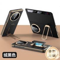 Magnetic Flip Cover Case Honor Magic V3 Foldable Phone Full-Body Protection With Wrist Strap Texture Business Style HONOR Magic V3 gray