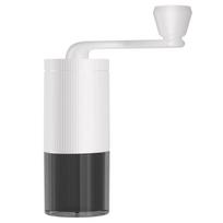 Dual Coffee Grinder: Hand-Crank & Electric Machine white
