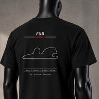 Fuji Speedway motorsport the charming paddock formula Racing Circuit Track Map T-Shirt Motorsport Gift for racer F1 Track Fans Shirt 3XL black