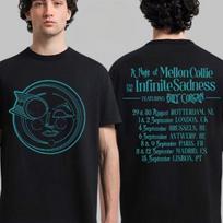 Hot Sale The Smashing Pumpkins A Night of Mellon Collie and Infinite Sadness UK and EU Tour 2026 Merch T-shirt Y2K Unisex Hip Hop Streetwear T-shirt 4XL black