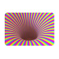 3D Vortex Illusion Non-slip Doormat Floor Mat Dust-proo Carpet Rug for Kitchen Entrance Home Bathroom Living room Footpad Mats 60x40 cm blue