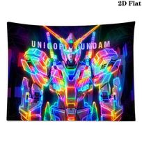 Gundam Wall Tapestry Aesthetic Wall Hanging Printed Fabric Blanket Decorative Tapestries for Bedroom Living Room Home Decor 150cm x 200cm gray