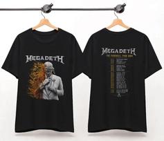 Megadeth Farewell Tour 2026 Vintage Band Tee Retro Metal Unisex Graphic Shirt L