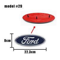 Ford Logo Front Grille Logo Hood Badge Emblem Sticker XBBWQW3 Blue Auto Accessories For Focus mk2 mk3 Fiesta F150 F250 Ranger Mondeo mk4