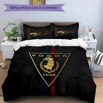 MKS Pogoń Szczecin 3pcs Bedding Set Duvet Cover Closure Includes 1 Duvet Cover & 2 Pillowcases for All Seasons Bedroom Home Dorm Decor 135cmx200cm