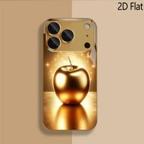 Golden Apple Patterned tempered glass design for iPhone16 17 ProMax 1514 1312 11ProMax Phone Case Camera Cover Shockproof Hard B iPhone 6
