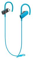 Audio-Technica SONICSPORT ATH-SPORT50BT BL Turquoise Blue Wireless Earbuds, Mic, IPX5, Up to 6-Hour Battery