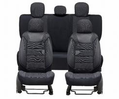 CLASSICO SĖDYNĖS UŽVALKALAS BLACK/GREY THREAD spalva - juoda su pilkais siūlais komplektas