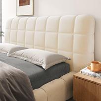 Prabangus galvūgalio užvalkalas: Storas, minkštas, visasezonis pledas su pilnu apvyniojimo dizainu Suitable for headboard length 120cm beige