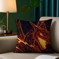 p-Pokémon Charizard Pillow Case Plush Fabric Soft Pillowcase Double Sided Print Sofa Cushion Cover Throw 24x24Inch
