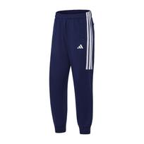 Adidas Taekwondo Series Logo Side Stripe Elastic Retro Cuffed Knit Sports Pants Unisex bottoms Dark-Blue TR30P1R1TK-DBW 3XL gray