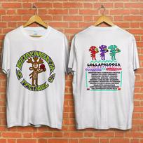 Lollapalooza 1992 Music Festival Double Sided  Full Size S-5XL Unisex T-Shirt S gray