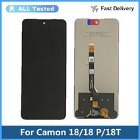 LCD Screen and Digitizer Full Assembly For Tecno Camon 18P CH7n CH7 gray