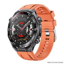 Universalus 22 mm sportinis silikoninis dirželis, skirtas Huawei Watch Ultimate 2, dirželis, skirtas Huawei Watch 5 4/GT 5Pro GT6 Pro 46mm/Ultimate 22mm Universal oranžinė