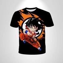 Dragon Ball Z Goku Japan Anime boy's CosPlay T-shirt Super Saiyan Men's T-shirt Orange Breathable boys Clothing Boys Gift XXXL green