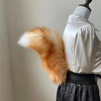 Nauja Lapės Kailio Uodega Juosmens Pūkuoti Gyvūnai Lapės Uodega Cosplay Rekvizitas Reguliuojamas Diržas Anime Aksesuarai Dirbtinio Kailio Uodegos Kostiumas One Size brown