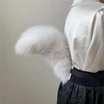 Nauja Lapės Kailio Uodega Juosmens Pūkuoti Gyvūnai Lapės Uodega Cosplay Rekvizitas Reguliuojamas Diržas Anime Aksesuarai Dirbtinio Kailio Uodegos Kostiumas One Size