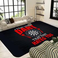 DARTS Dart Board Arrow Target Bathroom Mat Kids Room Bedroom Decoration Balcony Anti-Slip Doormat Living Room Bedside Area Rugs 40cm x 60cm gray