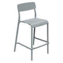 Lauko baro kėdė Ferne Rimo Agate Gray plastikinė ergonominė sukraunama