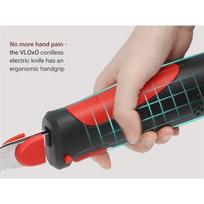 CYCLI-Dual Purpose Electric Slicing Knife Carving Knife Rechargeable Steel Blade Cordless Lithium Battery For Bread Meat beige