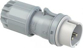 CEE-plug 2x32A 12h 42VAC 50/60Hz IP44 TWIST, white/grey 092-12V | 9003399061073