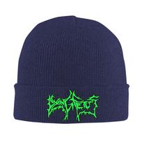 Dying Fetus Warm Knitted Cap Winter Knit Bonnet Hat Skullies Beanies Hip Hop Caps for Unisex One Size blue